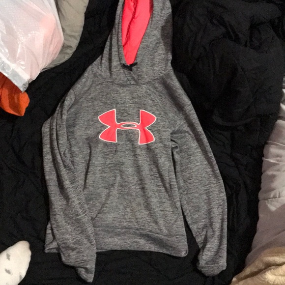 Grey and pink under armour  hoodie - Picture 1 of 5